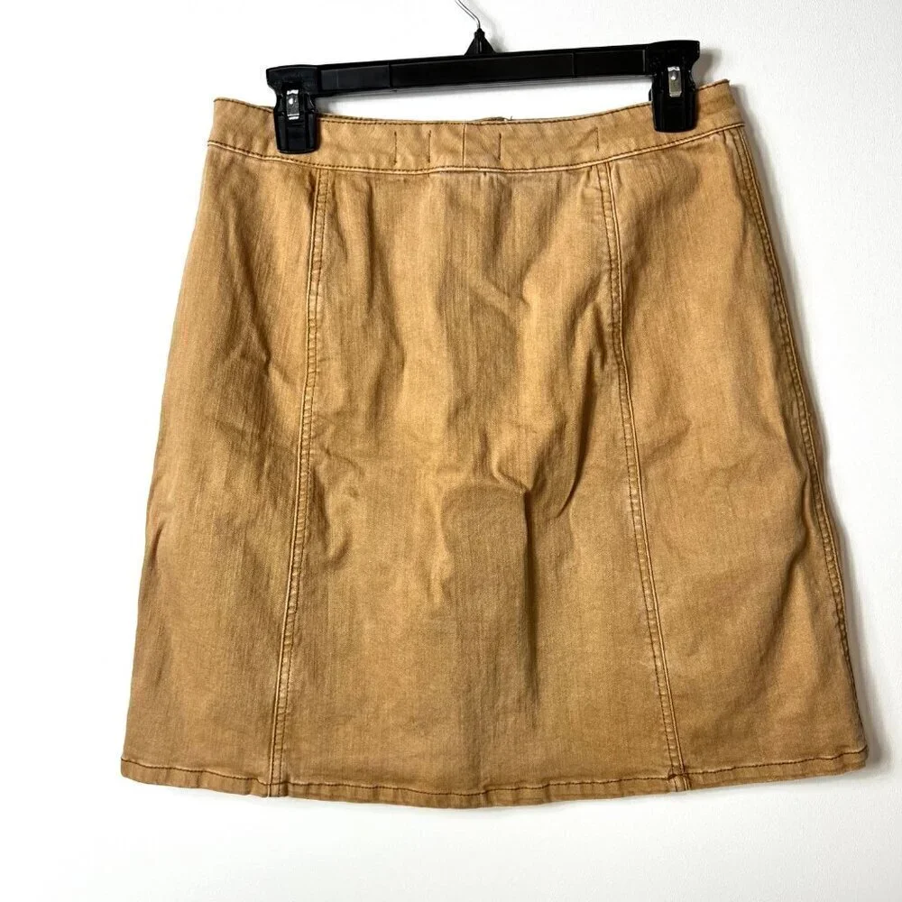 Anthropologie‎ pilcro and the letter press button up skirt women’s size 8
